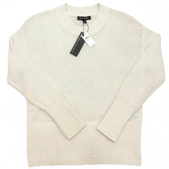 Banana Republic Sweaters - Banana Republic Ambra Crew Neck Alpaca Sweater Cream Ivory Size XS Extra Small